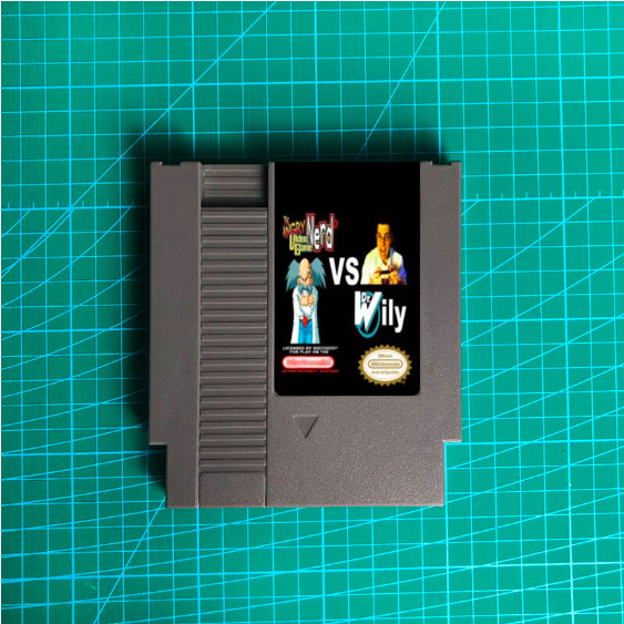 AVGN Angry Video Game Nerd vs Dr Wily ROM Video Game Card for NES