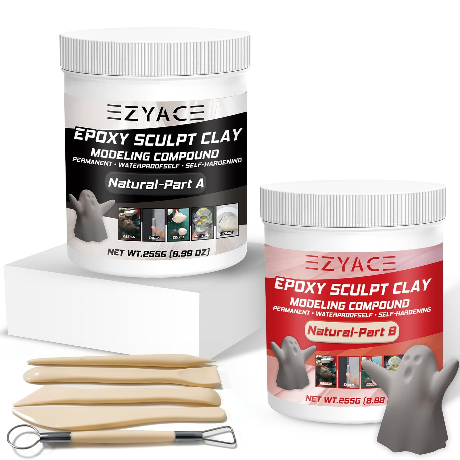 Epoxy Clay, Magic Sculpt 2 Part Modeling 1 Pound, Natural