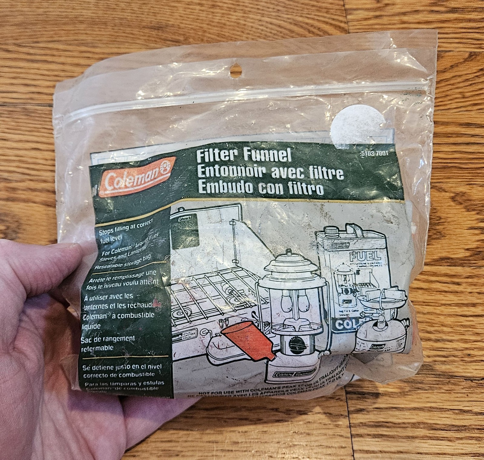 Coleman Filter Funnel for Liquid Fuel Lanterns & Stoves #5103-700T