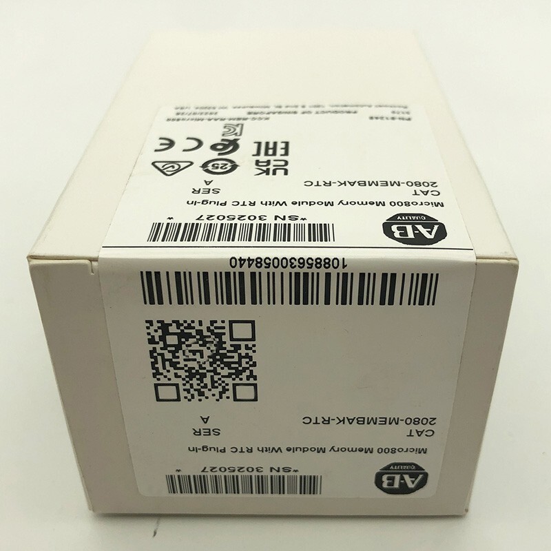 NEW Original Allen Bradley 2080-MEMBAK-RTC Memory Module With RTC Plug-In