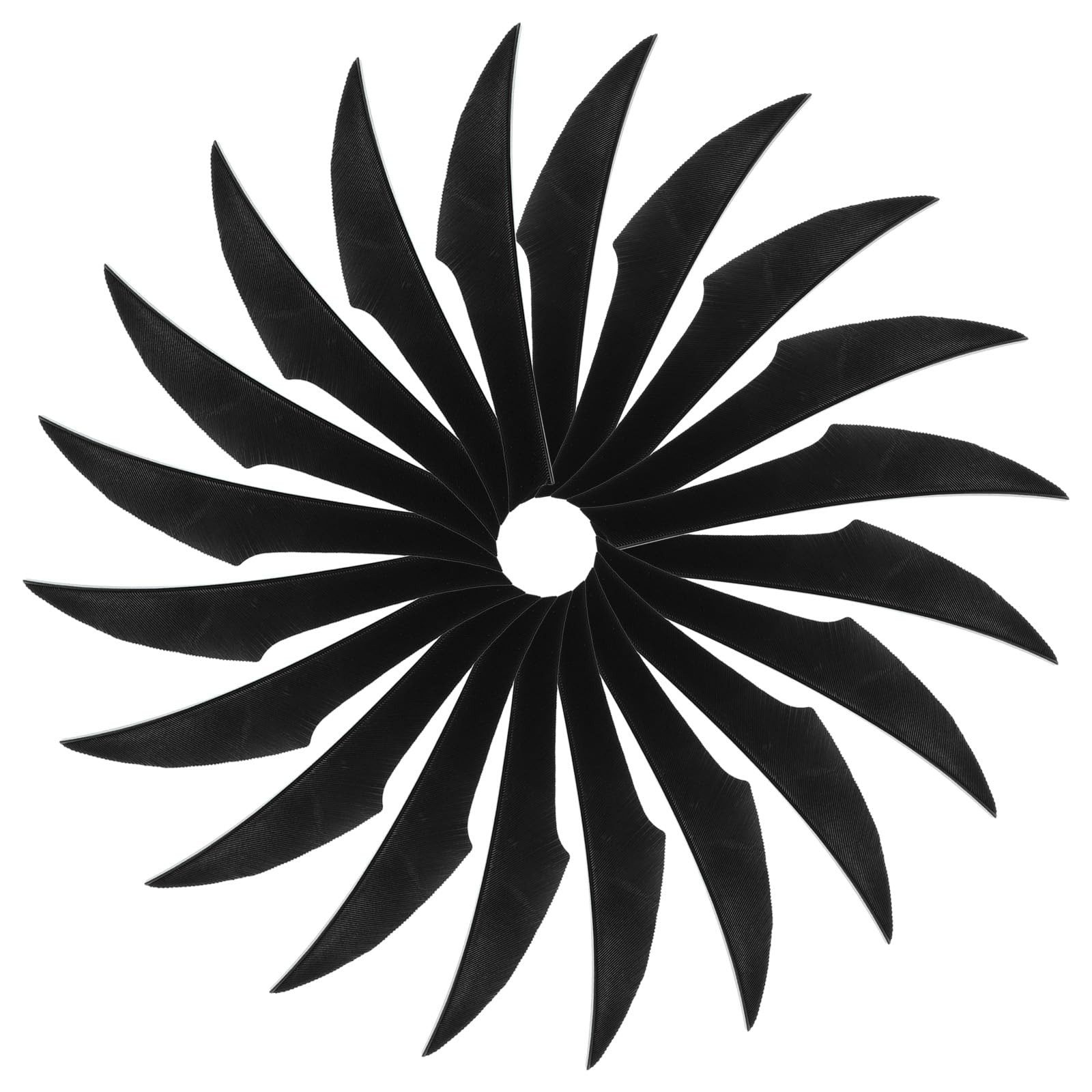 4 Inch Arrow Vanes, 20 Pack Turkey Feather Fletching Archery Fletch Right/Lef...