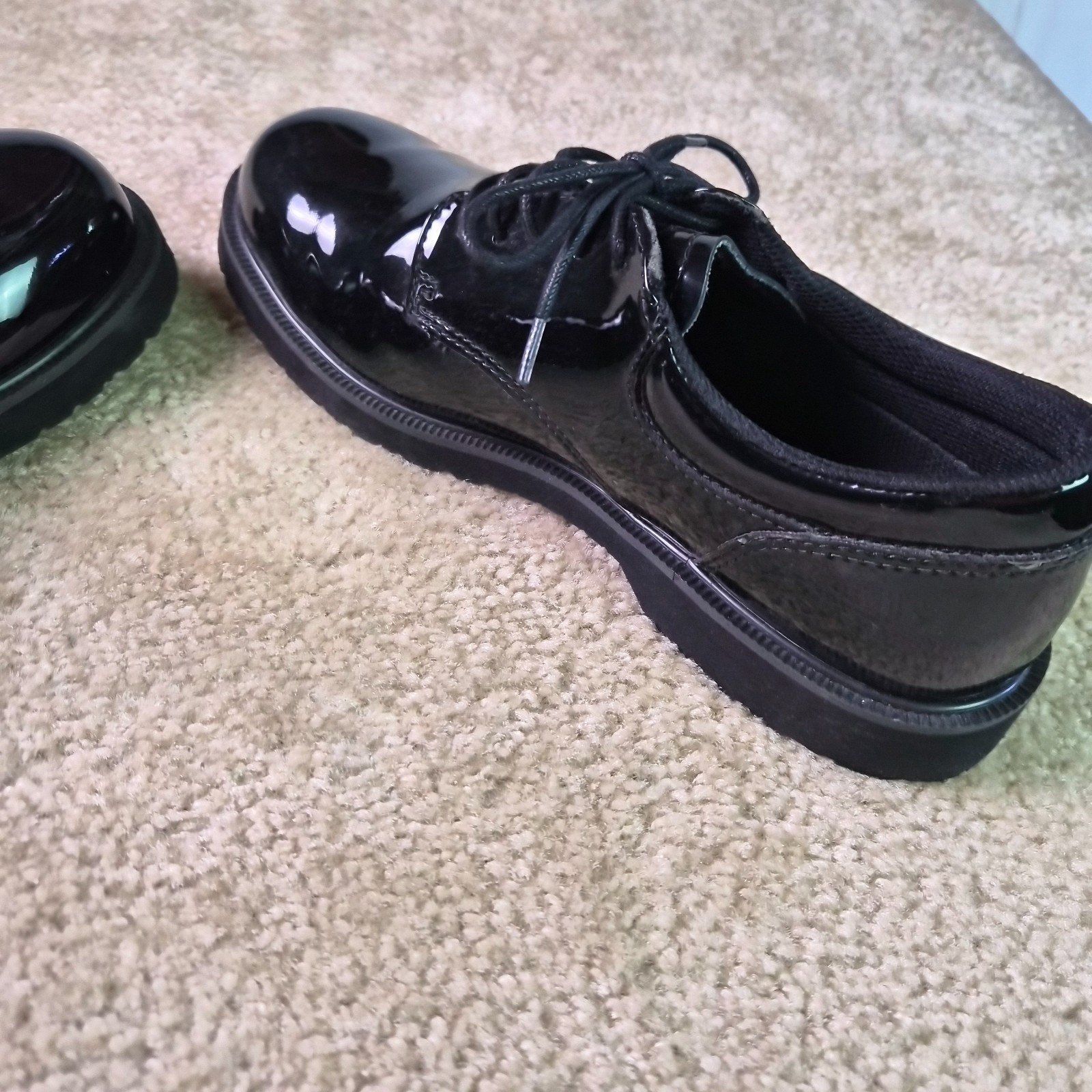Bates Men’s Dress Shoes-High Gloss Duty Oxford Size 10 Black-E22141 Police/Fire