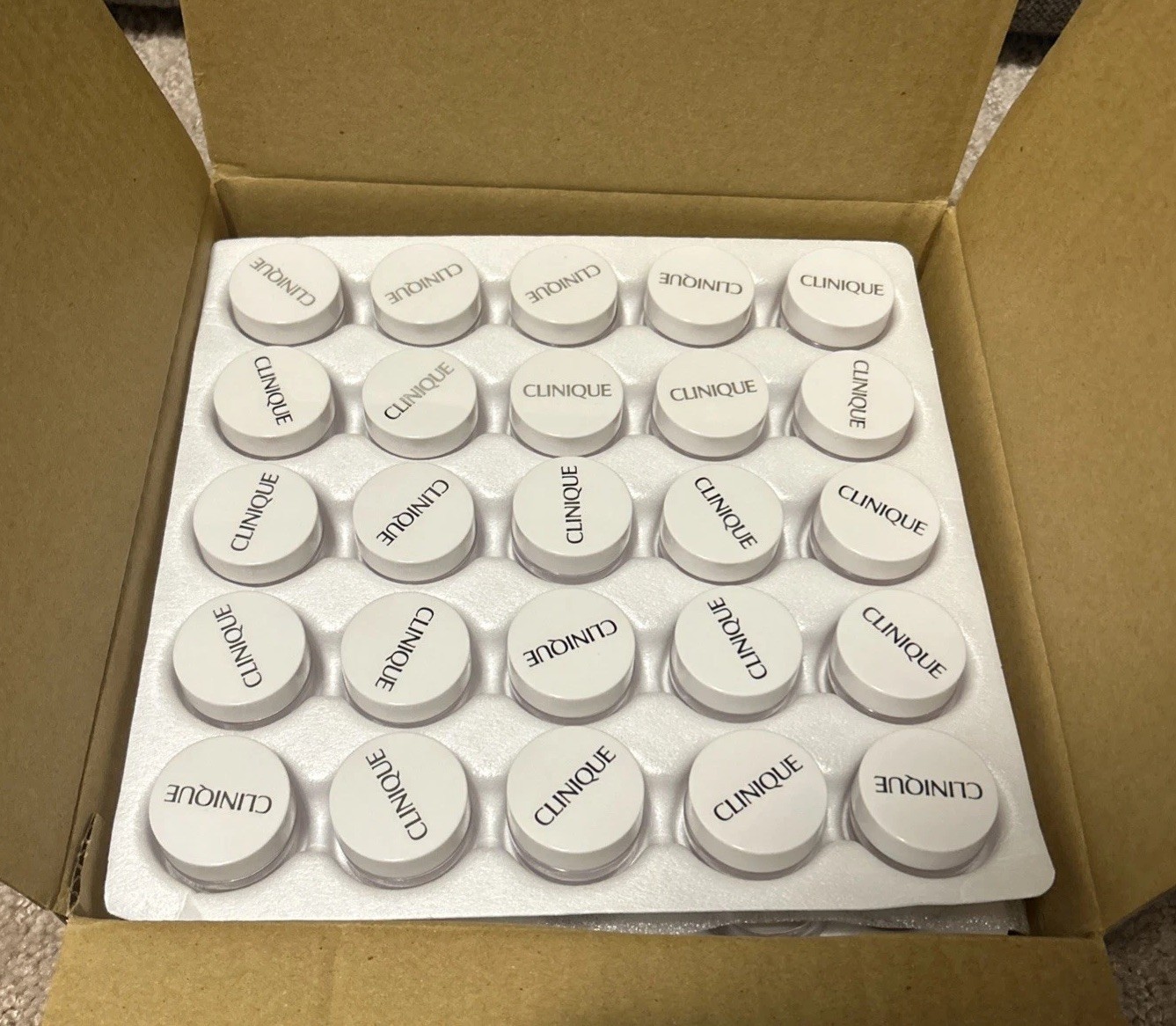 Clinique 4mL Makeup Lotion Dram Jars w/Cap Plastic Assembled - 50 Count Case
