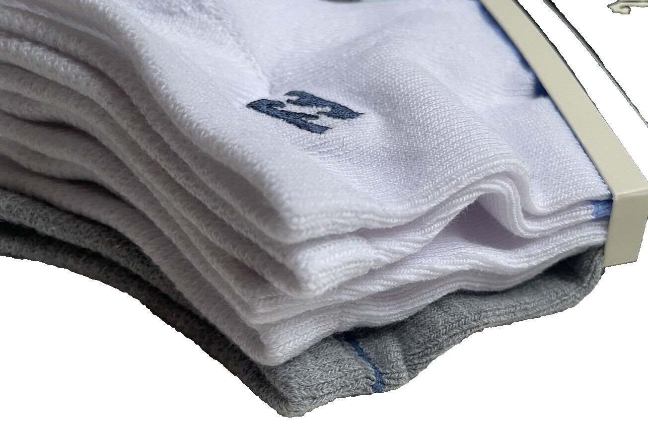BILLABONG 5 Pair Men's Low Cut Socks BLUE WHITE GRAY Shoe Sizes 6-12 $24.95 NWT