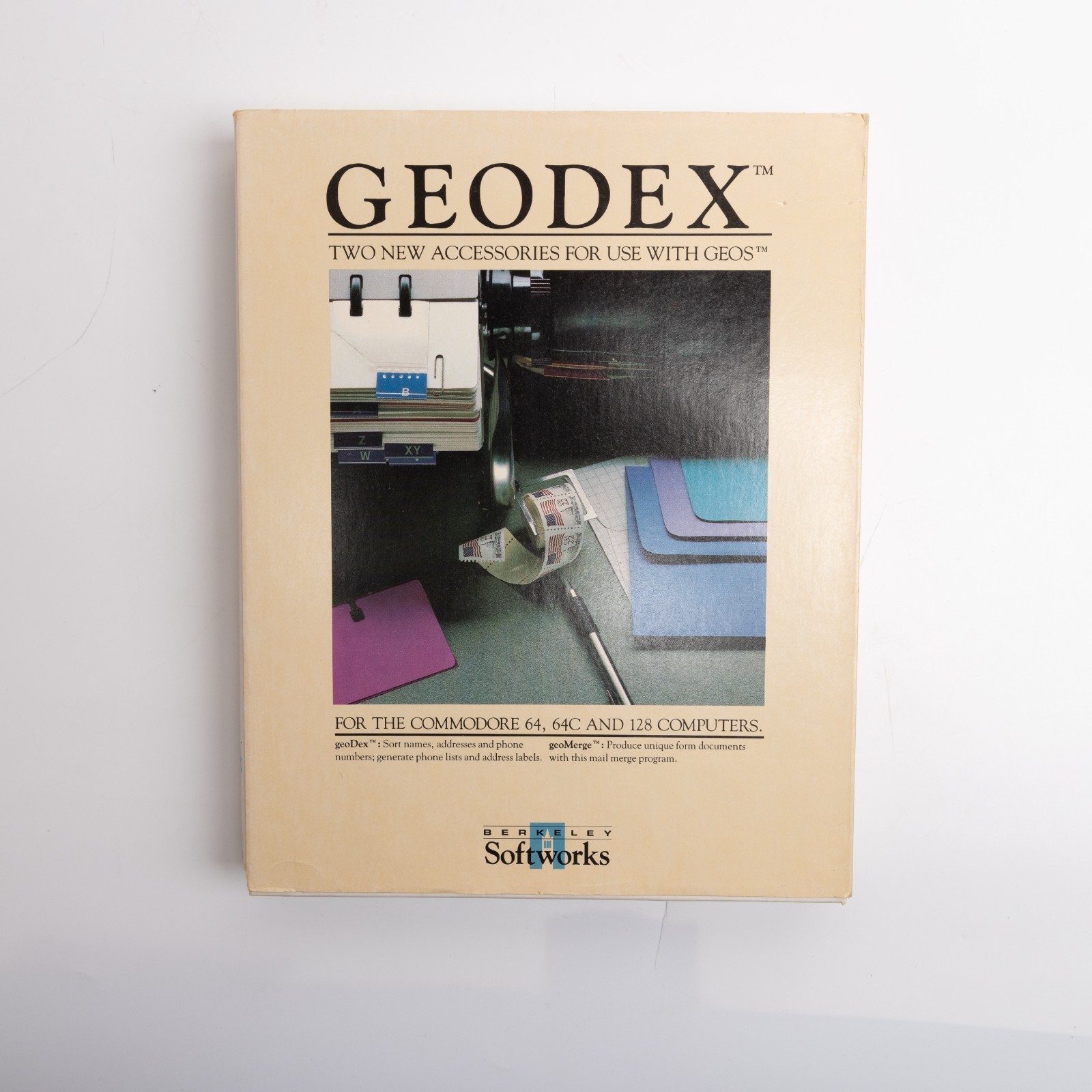 Berkley Softworks Geodex GEOS Applications Software Commodore 64 128