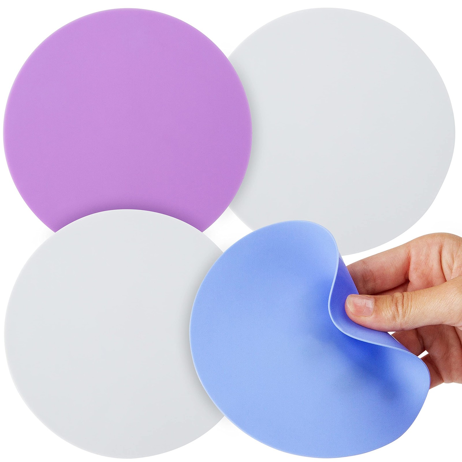 Jar Opener Set of 4, Non Tear Silicone Gripper for Weak Hands, Multicolor
