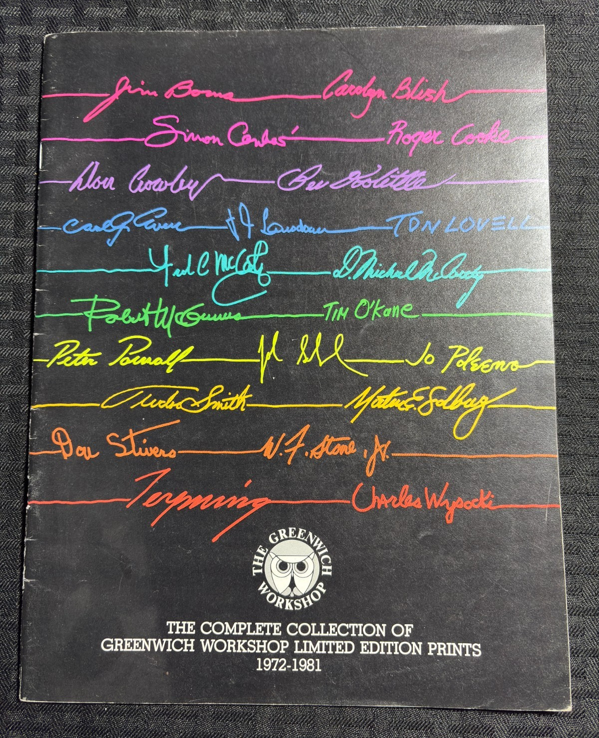 1972-1981 THE GREENWICH WORKSHOP 40pg Limited Edition Prints Catalog FN 6.0
