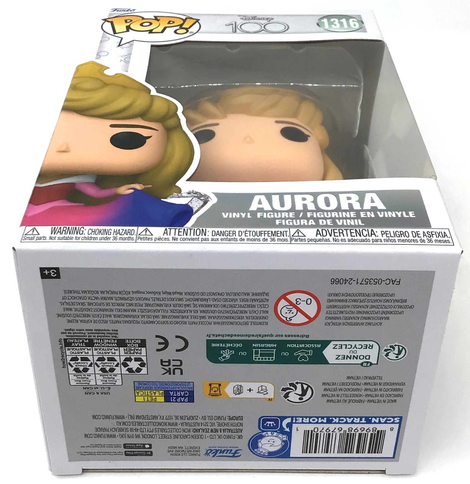 Funko Pop! Disney Princess Aurora #1316 D-100 with POP Protector