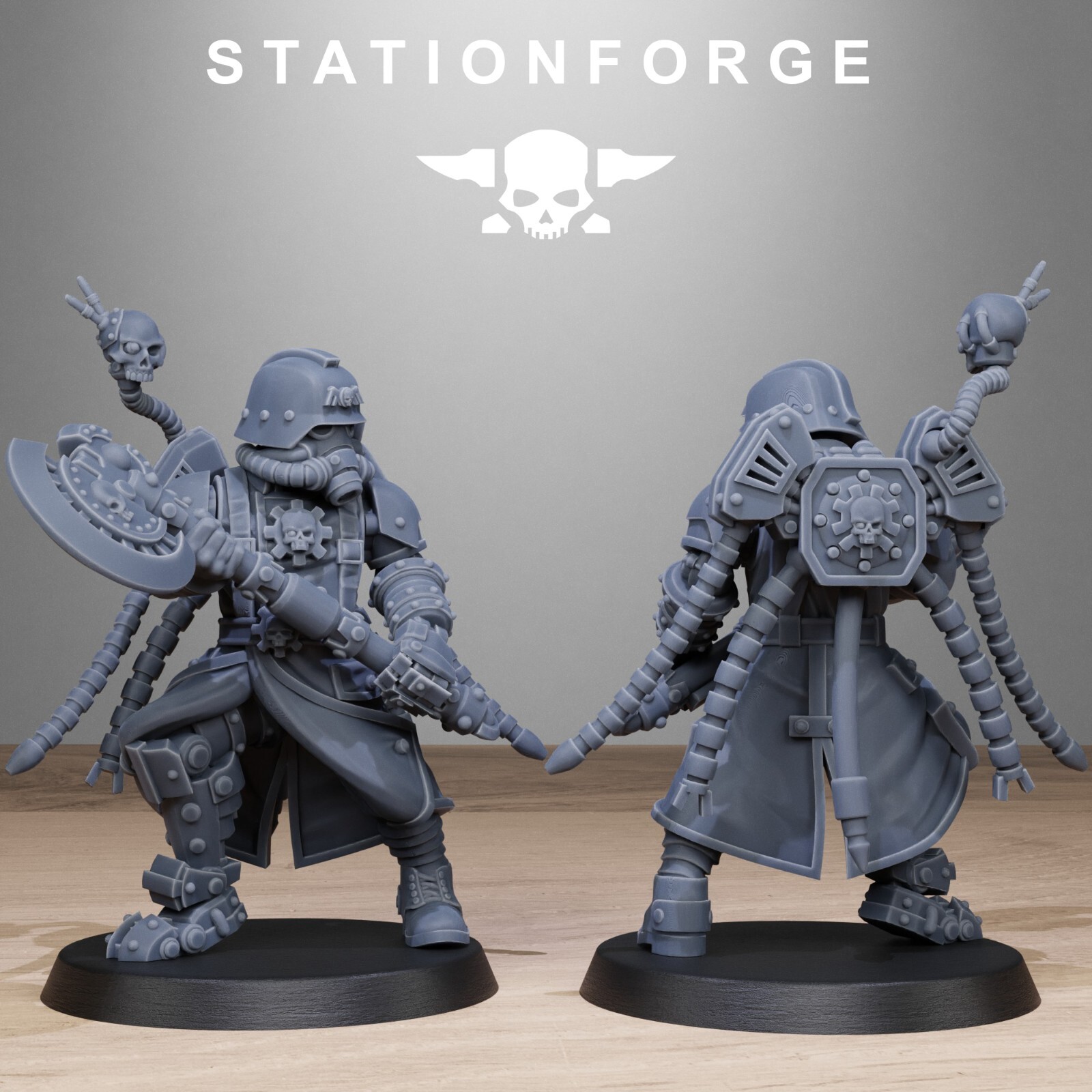 The GrimGuard Tech Engineers from Station Forge 32mm.