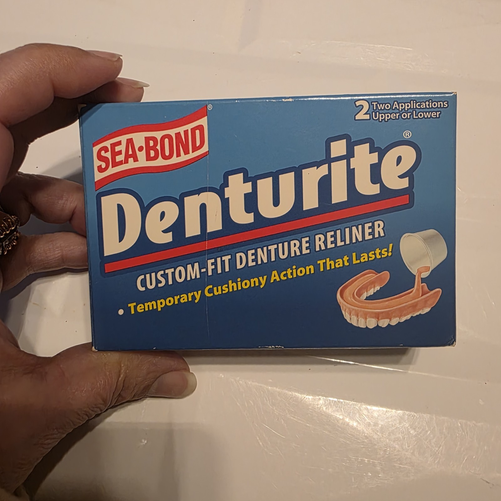 VTG Sea-Bond Denturite Custom Fit Denture Reliner New in Box Sealed Movie Prop