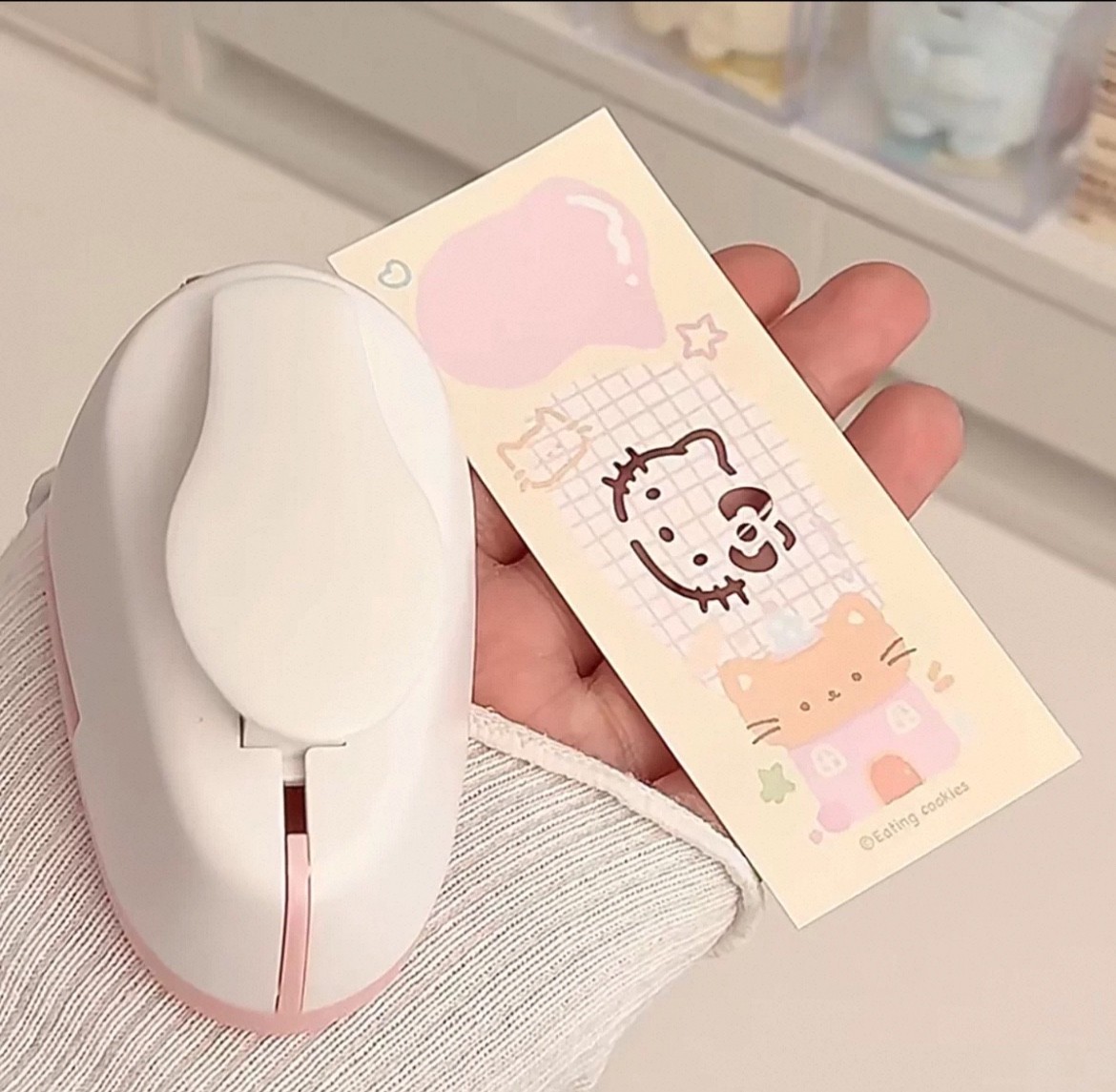 hello kitty paper hole puncher stationary tool for scrapbooking and journaling
