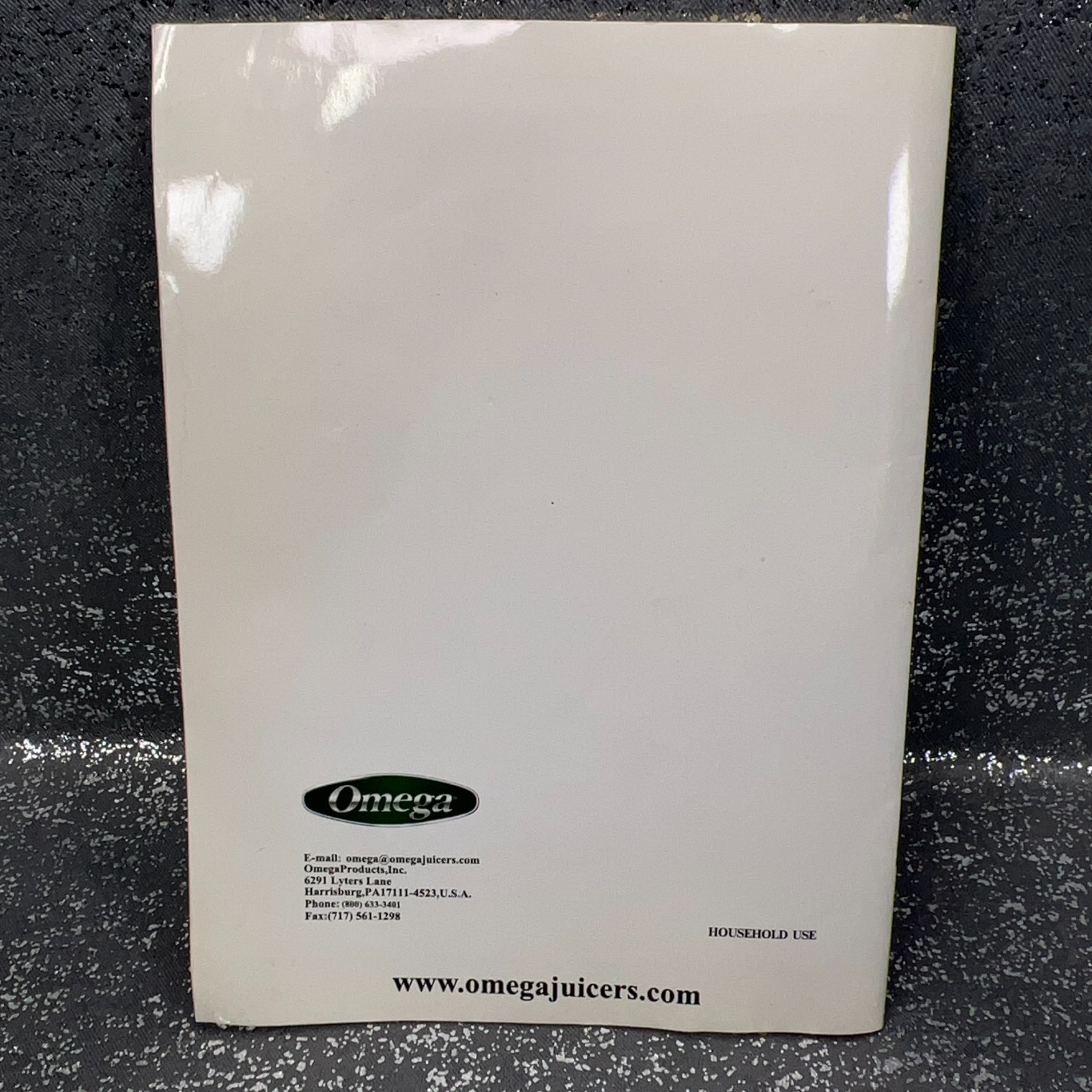 Omega VRT350 Juicer Instruction Manual Original User Guide Booklet