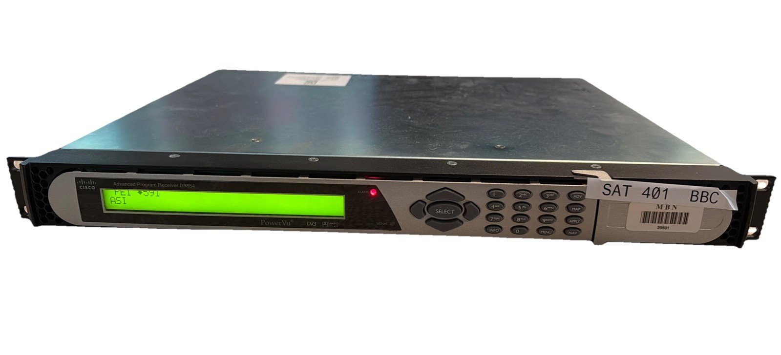 Cisco D9854-I Advanced Program Receiver DVB-S/S2 SDI HD-SDI Powers On Untested