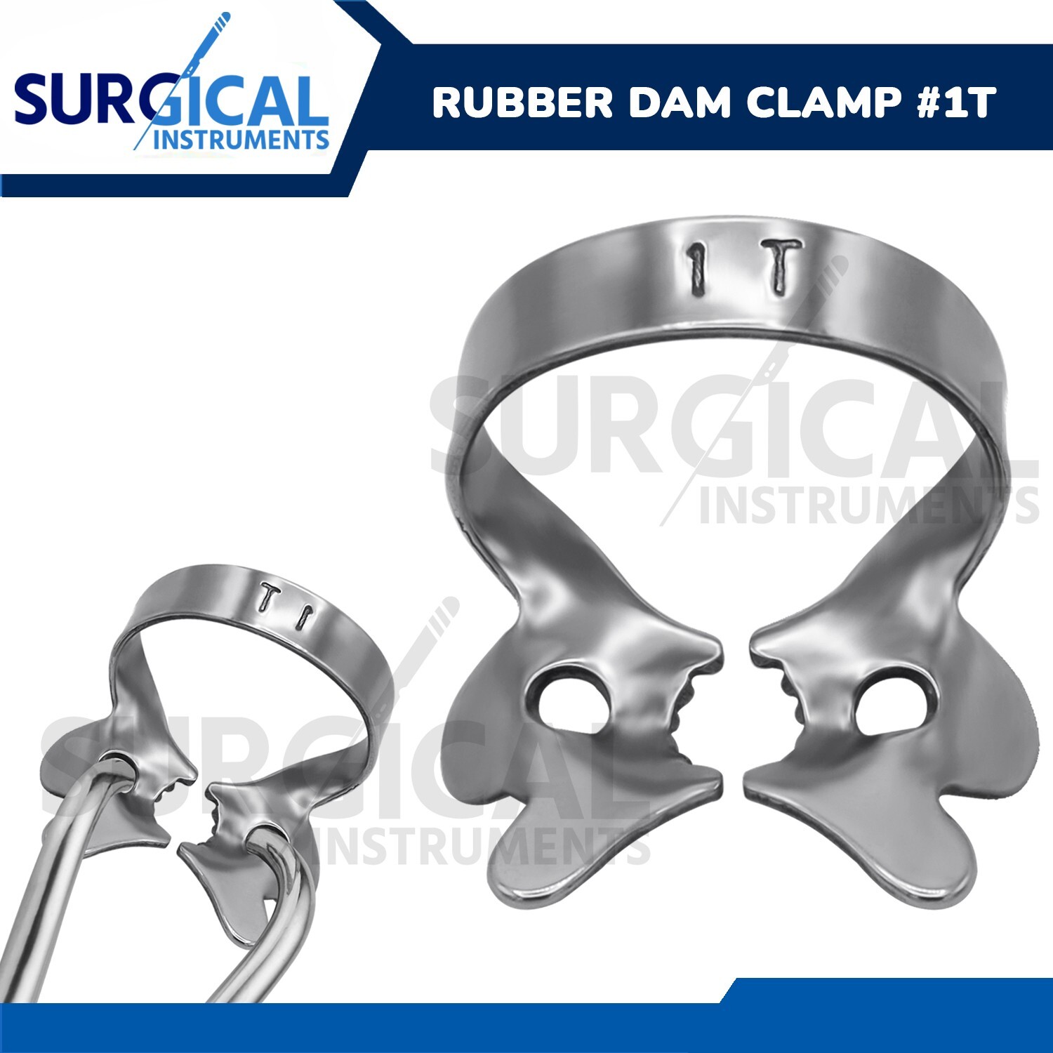 Endodontic Rubber Dam Clamps #1T Stainless Steel Surgical Dental German Grade