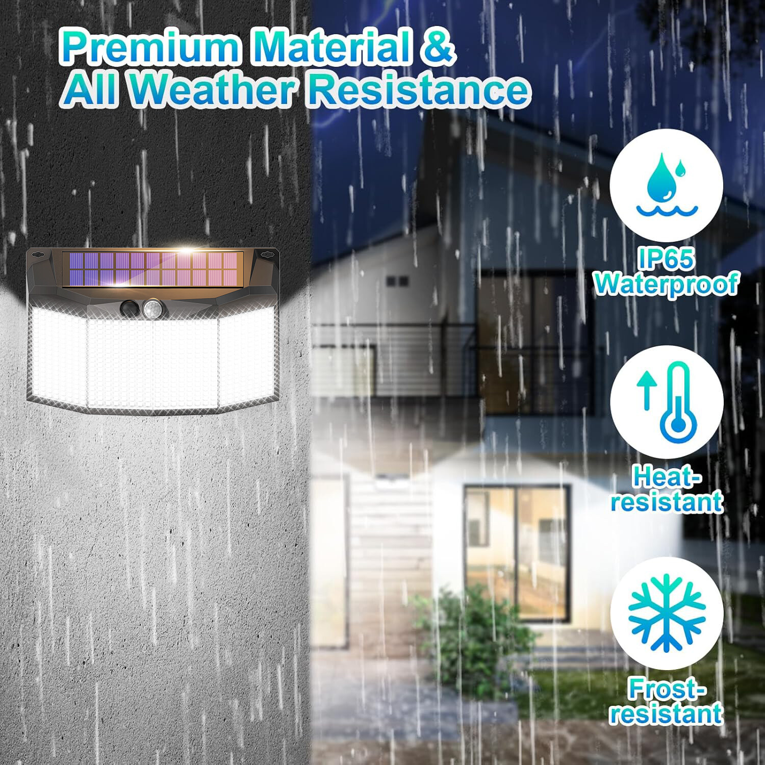 576 LED Solar Power Wall Light PIR Motion Sensor Outdoor Garden Security Lamp