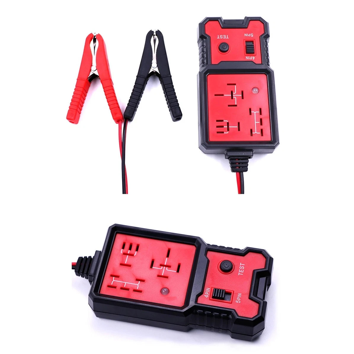 Automotive Electronic Relay Tester Car Relay Tester Universal 12V LED Indicator