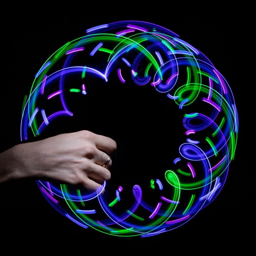 6 Led Spinning Orbit: Pure Bliss Multicolor Pattern - Flow Rave Toy