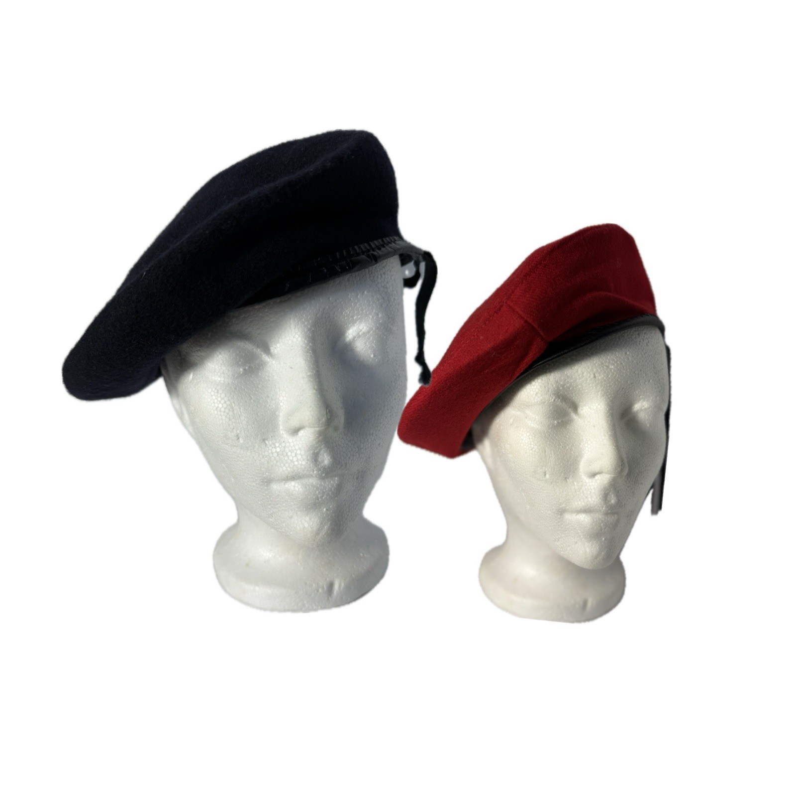 Military Beret 100% Pure Wool 1100-83-CMBT w Drawcords Dead Stock
