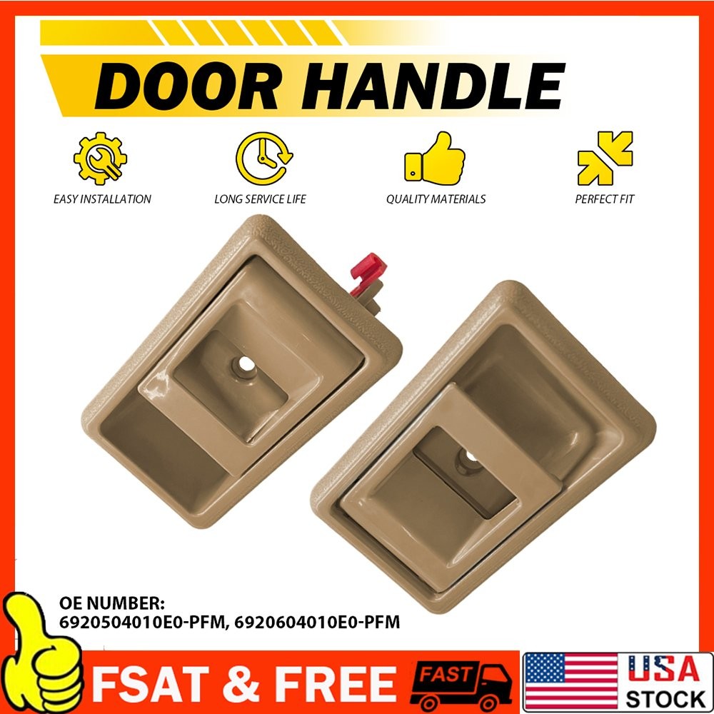 2x Inside Door Handles for 4Runner Tacoma Camry Corolla Pickup Truck Prizm B