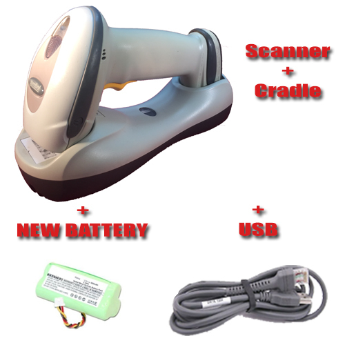 Motorola Symbol LS4278 & Cradle Wireless Barcode Scanner BlueTooth + NEW BATTERY