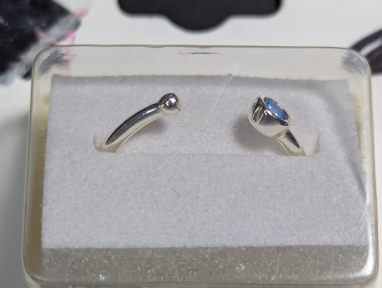 Cato Sterling Silver Blue Cubic Zirconia Toe Ring