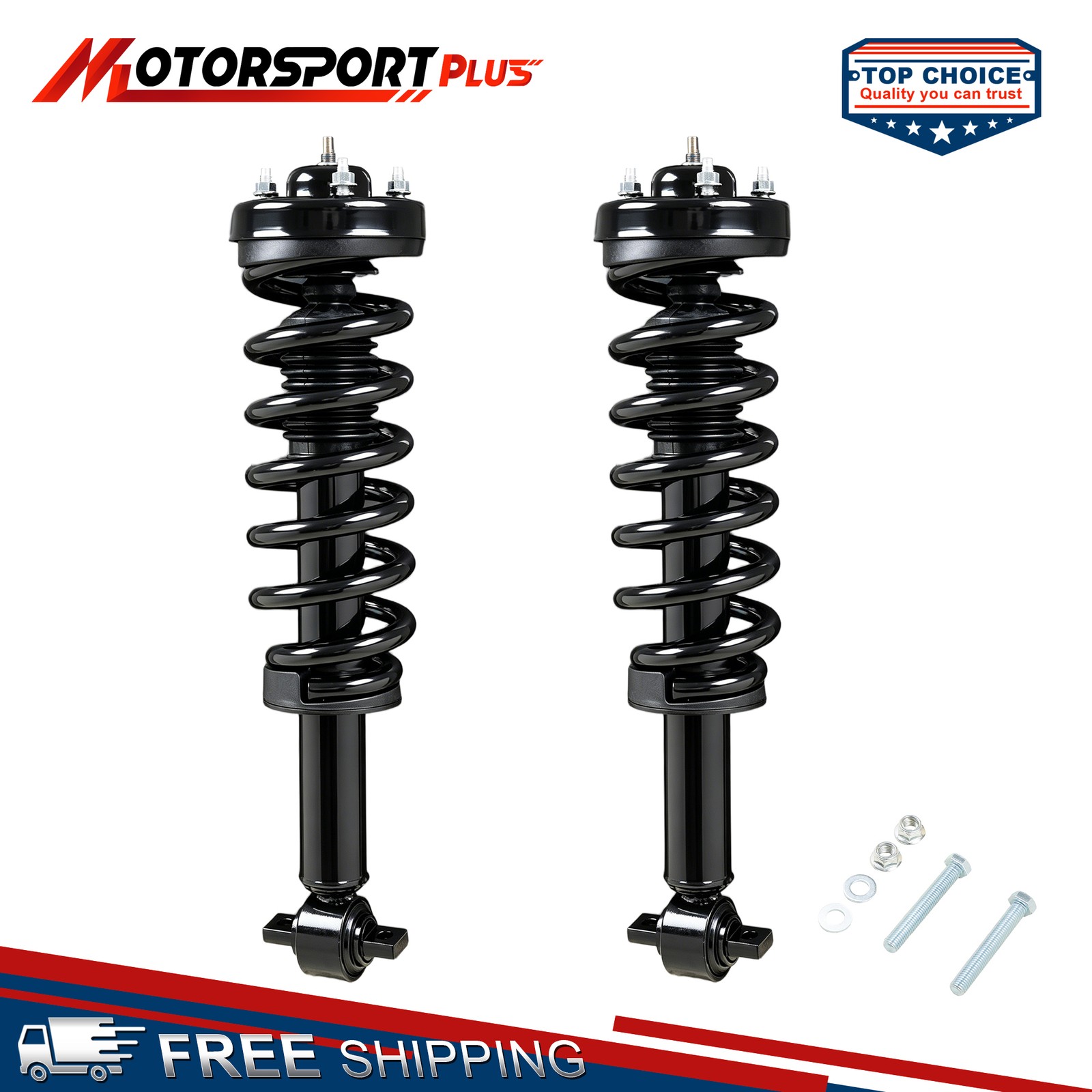 Pair Front Complete Shocks Struts Assembly For For 2015-2020 Ford F-150 4WD
