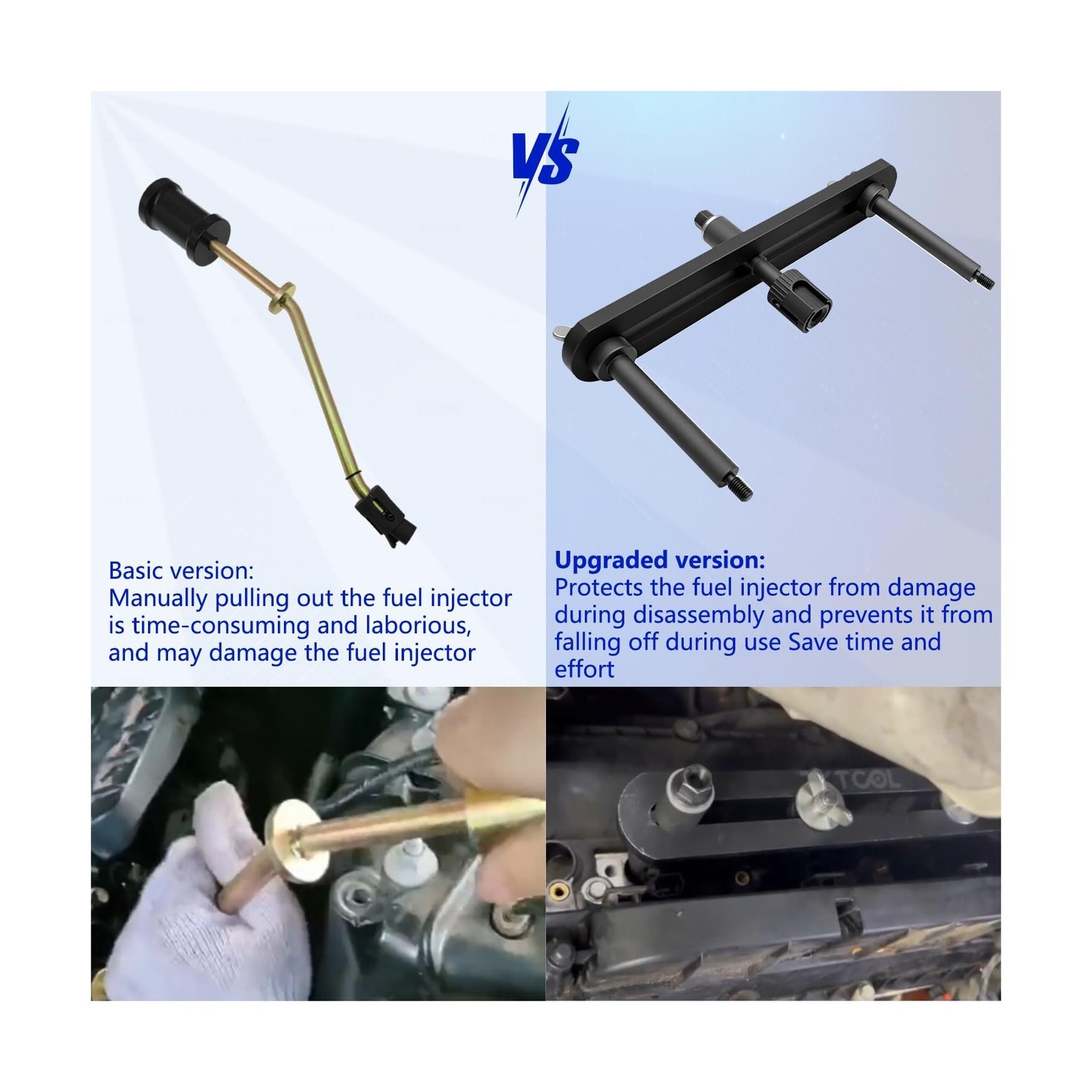 ZKTOOL New Upgraded Version Fuel Injector Puller Removal Tool Compatible with...