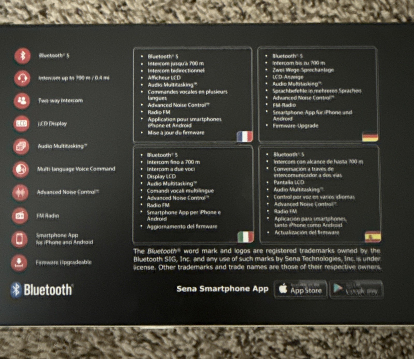 Motorcycle Bluetooth Communication System