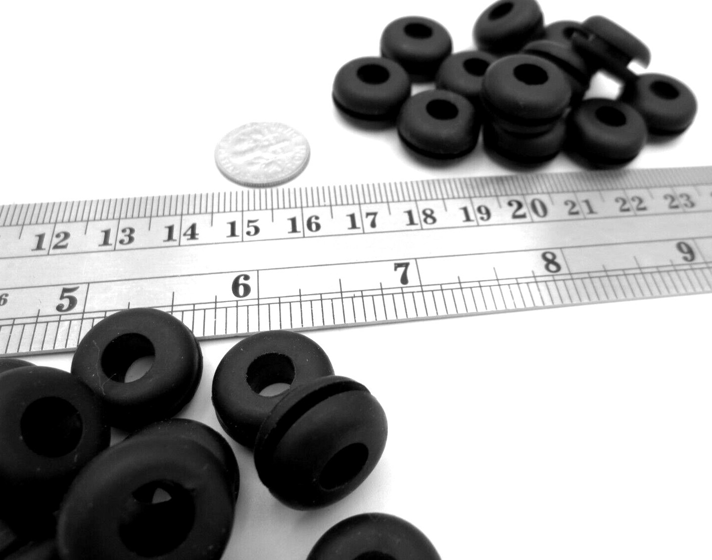 3/8" Hole Fit Rubber Grommet Fits 1/16" Thick Panel, Has 1/4" ID, Free Shipping!