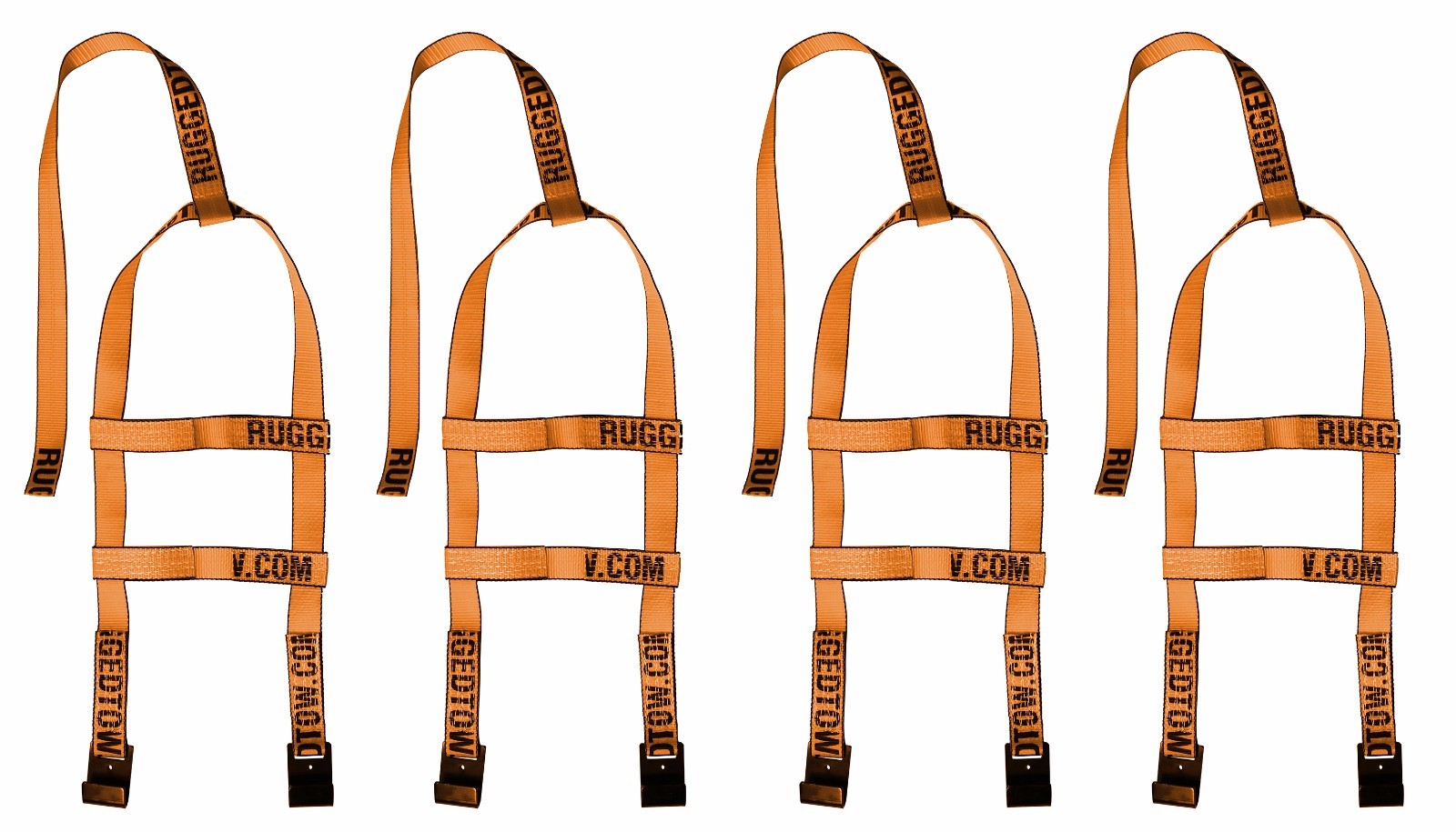 4 pack - Demco Kar Kaddy Wheel Tow Dolly Basket Strap Tie Down Car Carrier Haul