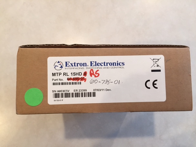 Extron MTP RL 15HD RS Receiver 60-735-01