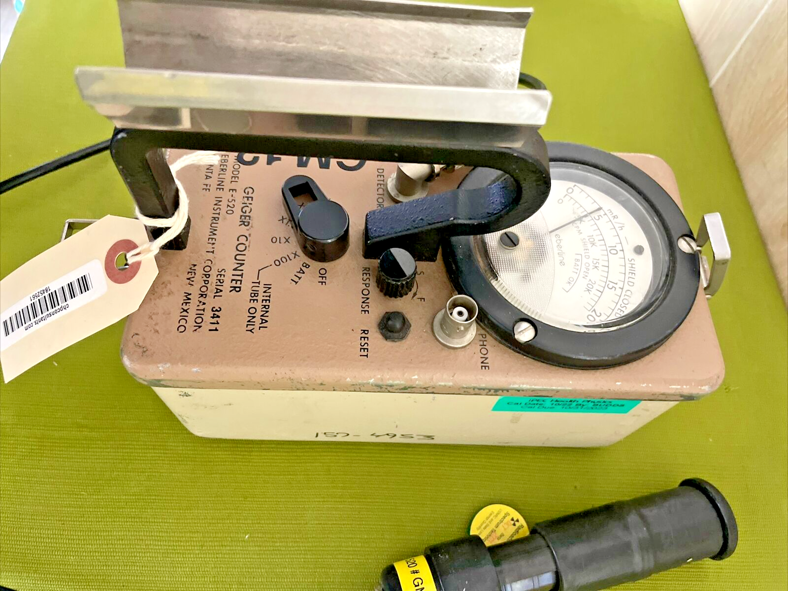 Eberline E520 Radiation Geiger Counter Meter with HP270 Probe