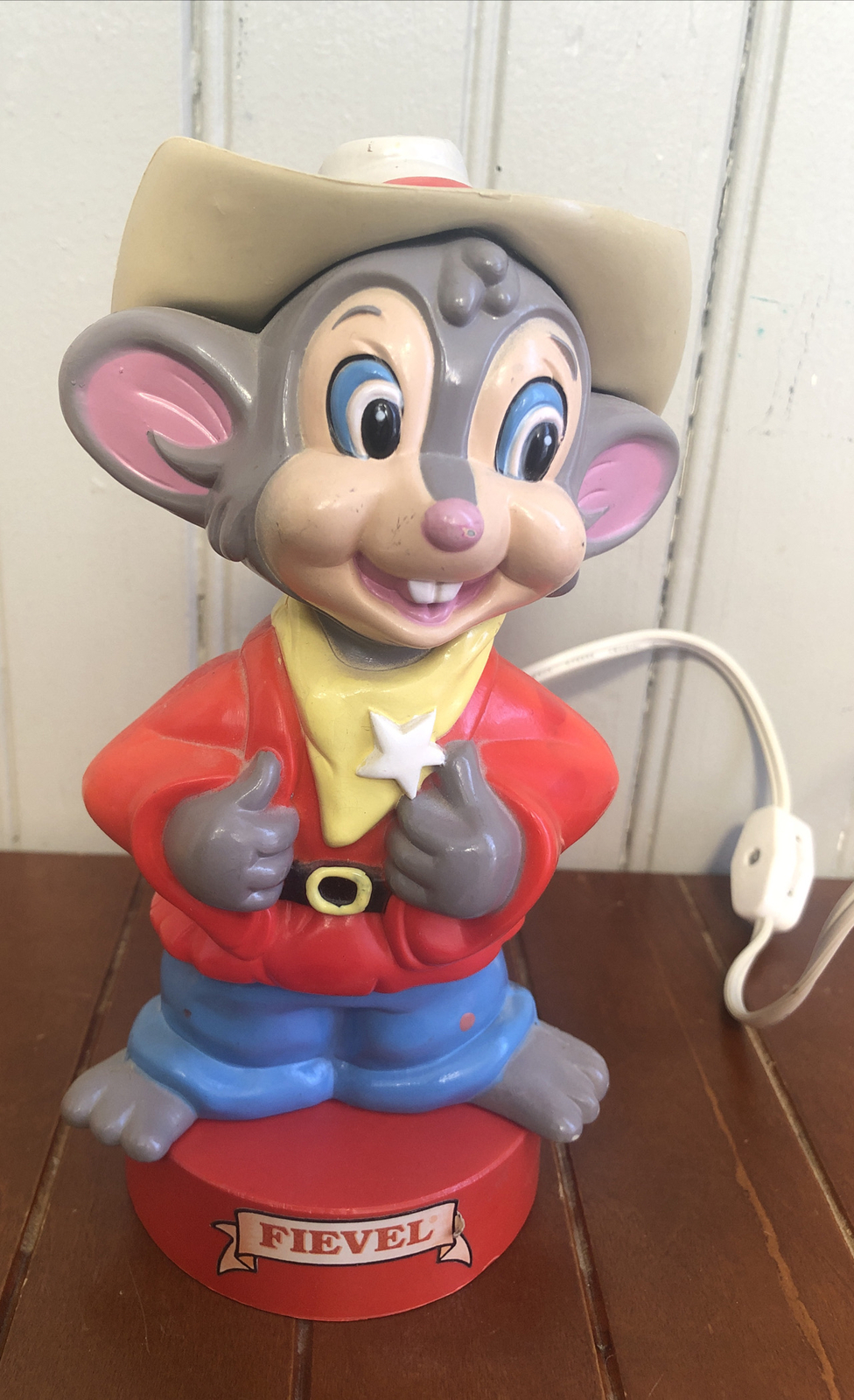 Vintage Feivel American Tail Mouse Night Light Rare