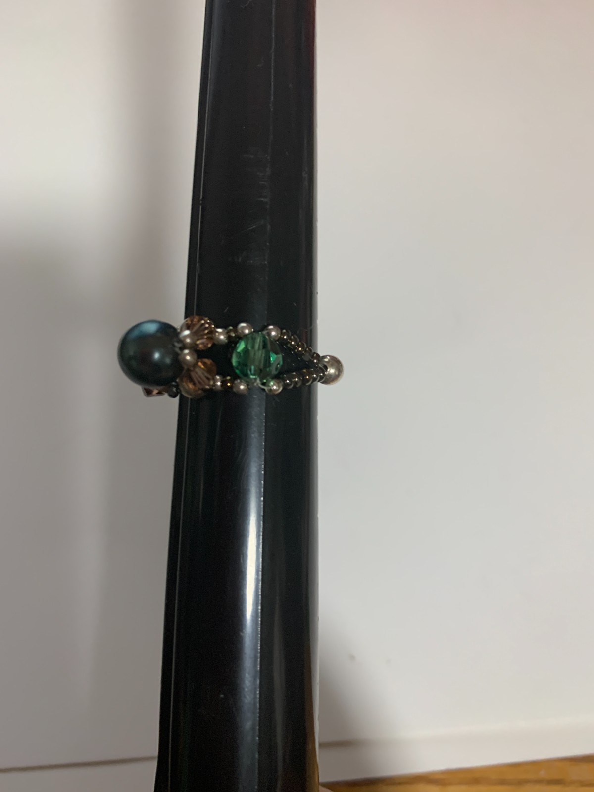 Hand-Made Beaded Ring Approx. Size 10