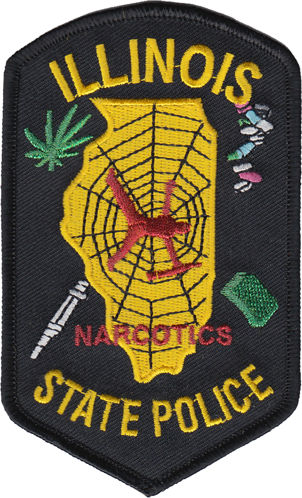 ILLINOIS STATE POLICE SHOULDER PATCH: Narcotics