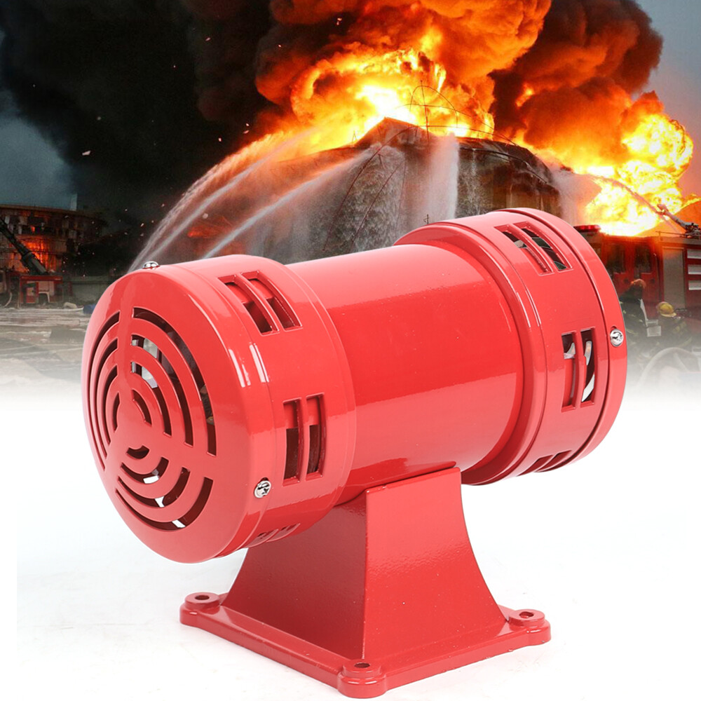 US 400W Motor Driven Air Raid Siren Horn Fire Emergency Security Alarm 140db