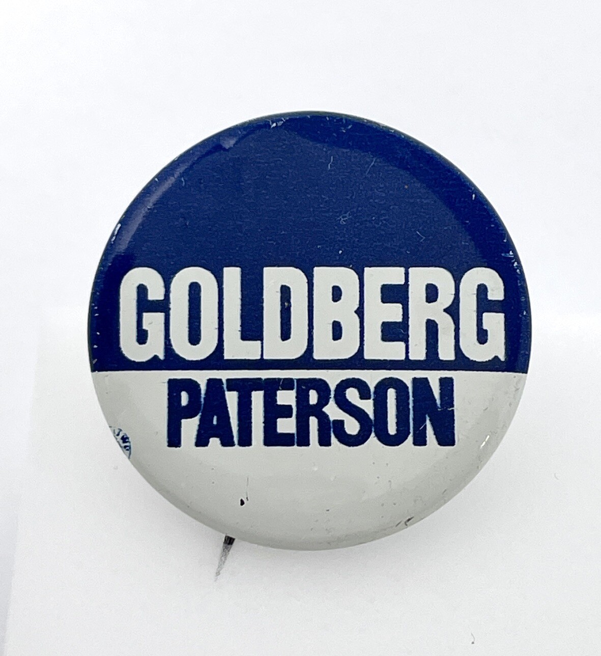 1970 Pinback Button New York Governor - Arthur Goldberg Basil Paterson Democrat