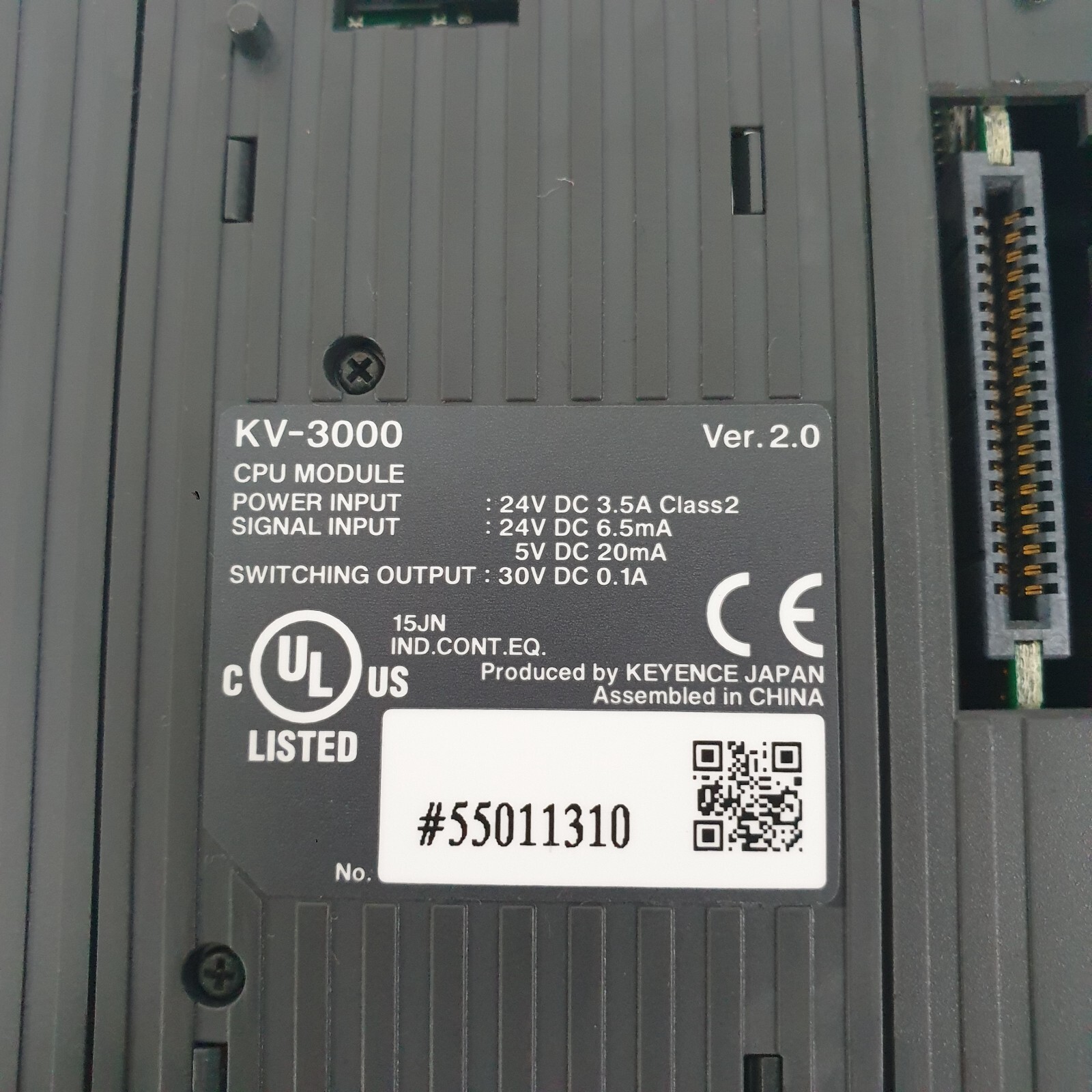 Keyence KV-3000 CPU Module