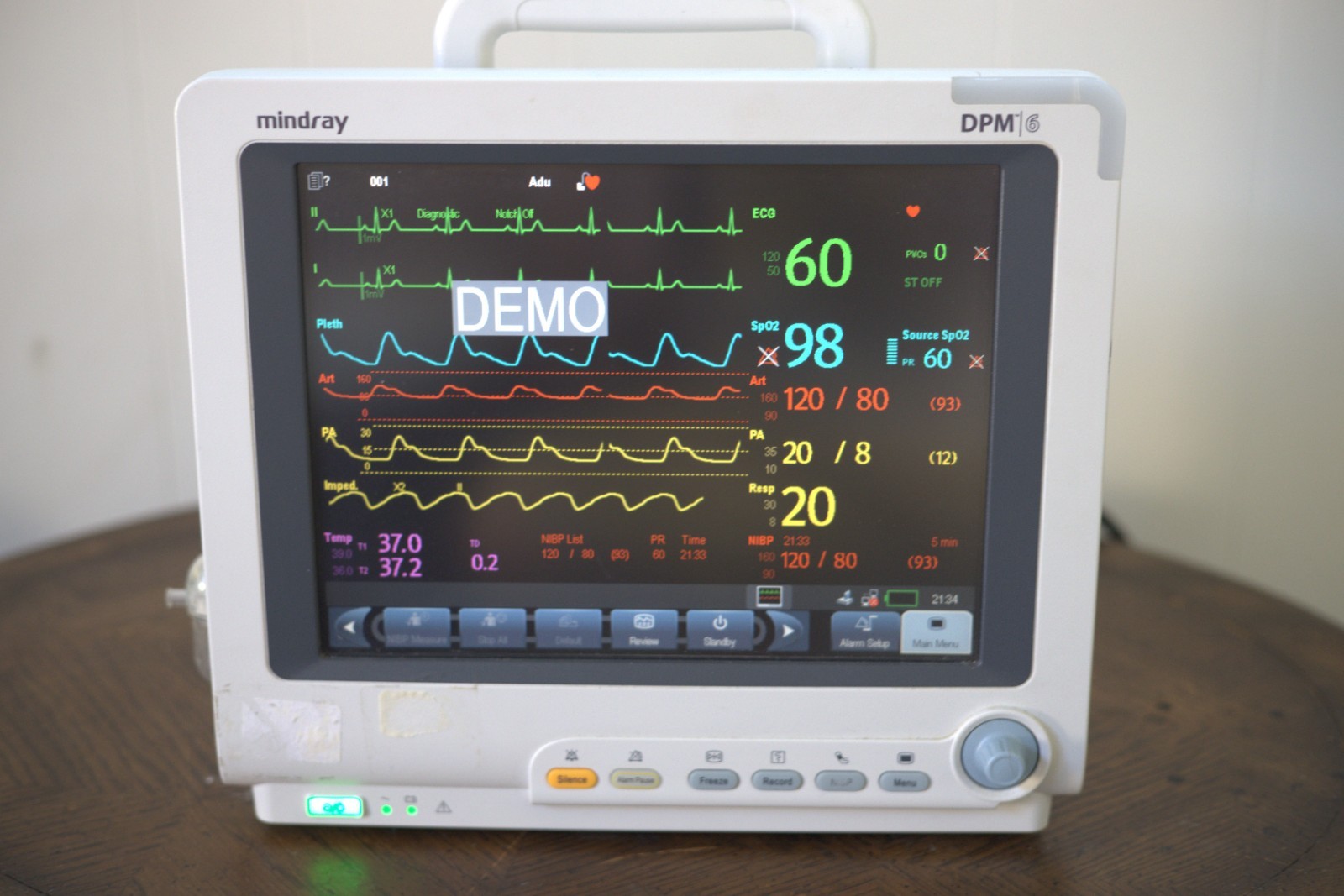 Mindray DPM6 Patient Monitor with MPM Module C02 module Biomed Tested
