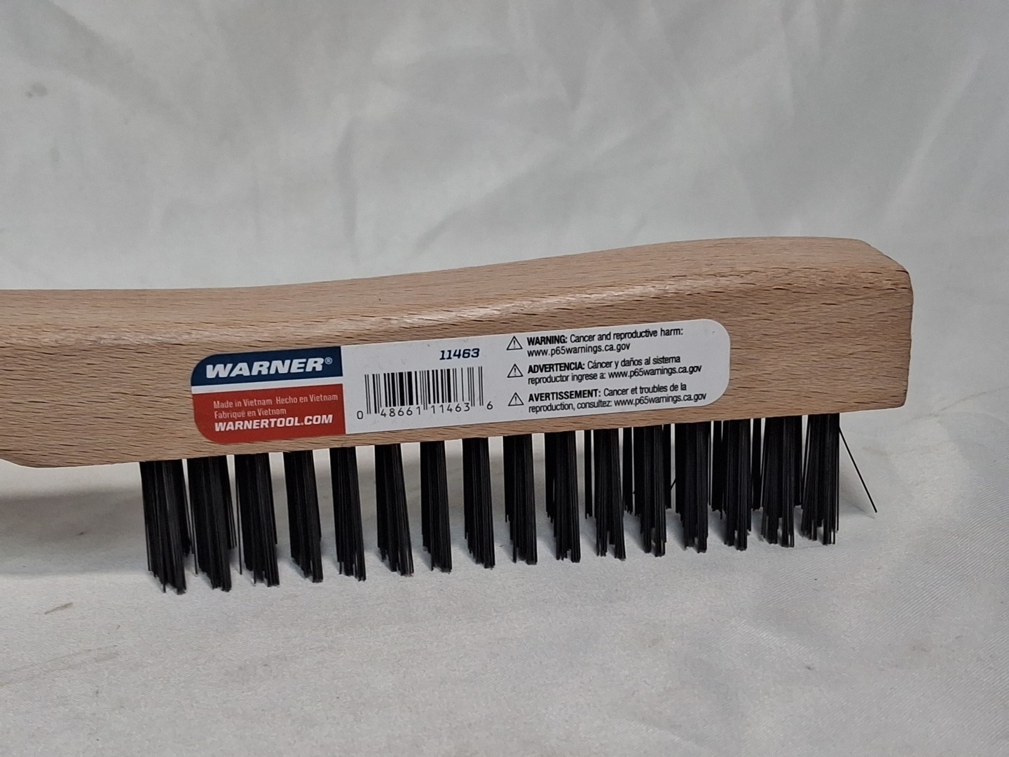 Warner Carbon Steel Wire Brush, 11" Length