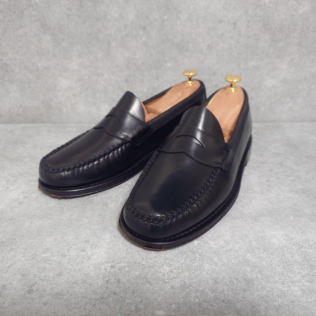 G.H. BASS Logan Coin Loafers Black Excellent Condition
