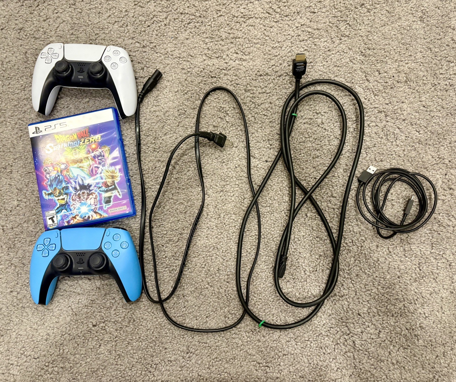 PS5 CF1-1015A Disc Edition, Stand, 2 Controllers and Dragon Ball Sparking Zero