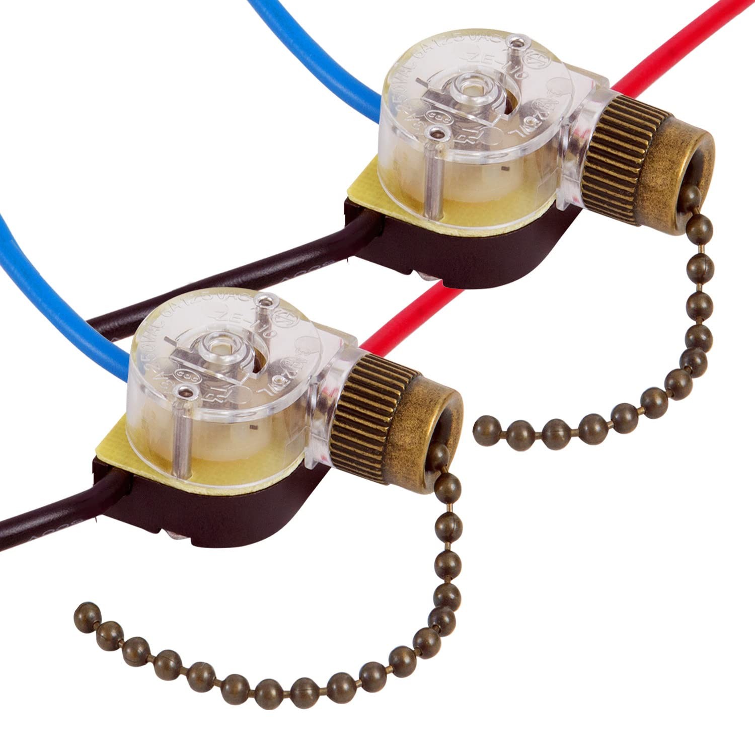Ceiling Fan Light Switch ZE-110 Zing Ear Fan Switch 3 Way Speed Fan Switch Ce...