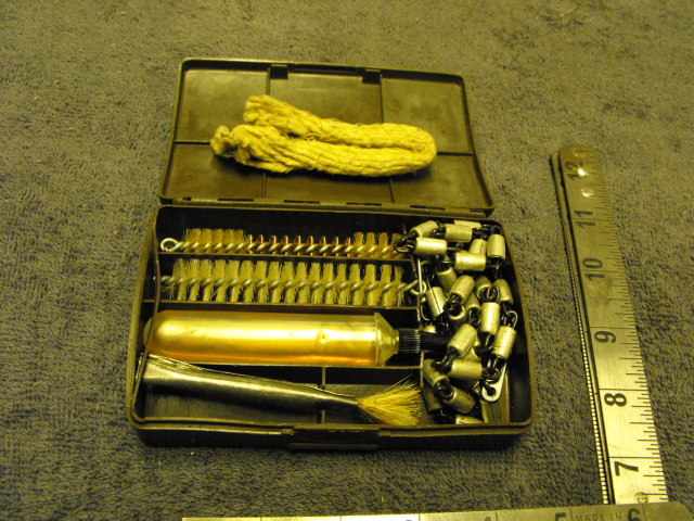 West German Pocket Cleaning Kit for a 30 Caliber Rifle, Excellent Cond