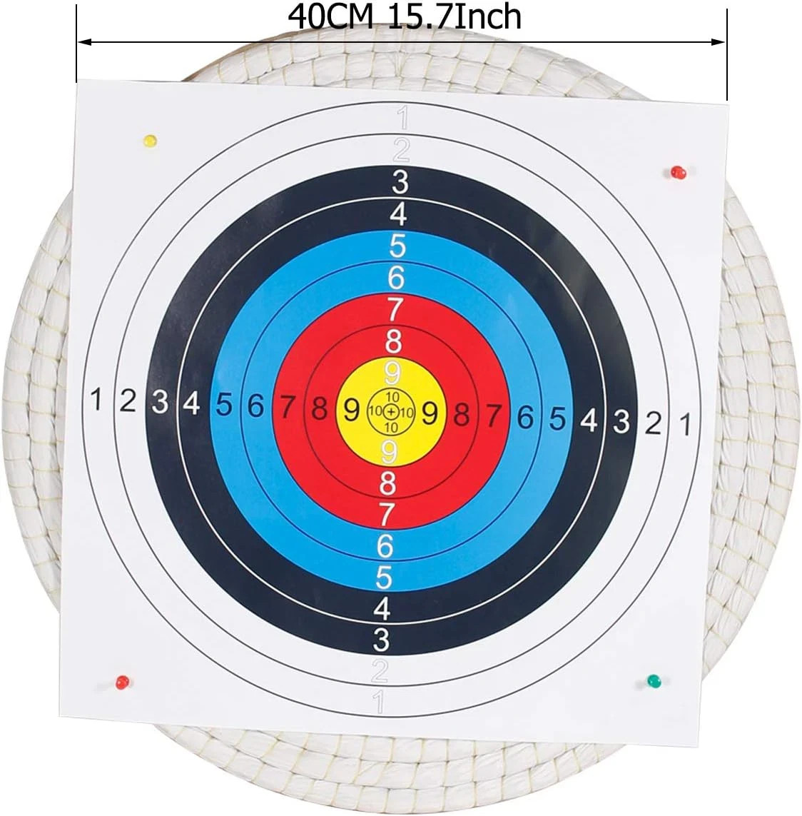 Handmade Solid Straw Round Archery Target Bow for Traditional Shooting