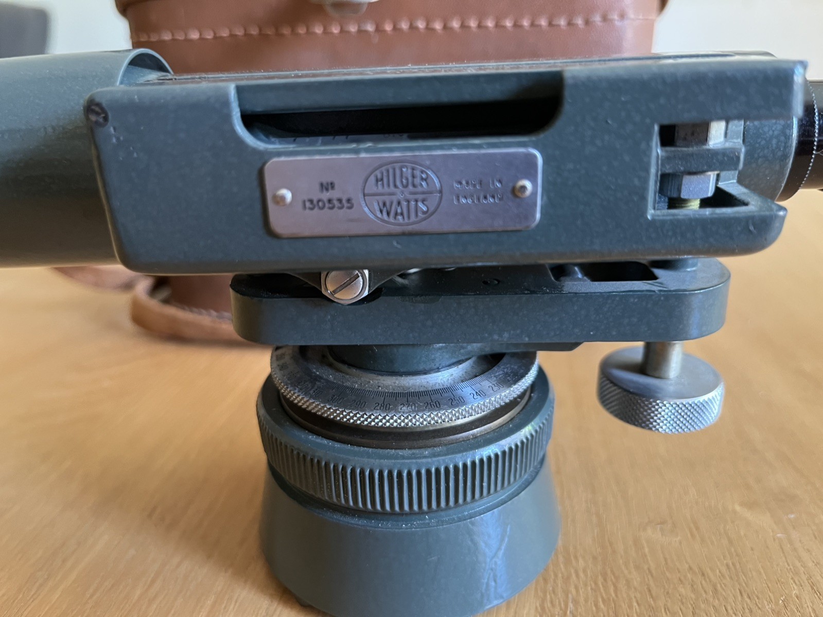 Vintage HILGER & WATTS Surveyor's Precision Dumpy Theodolite Level in Case