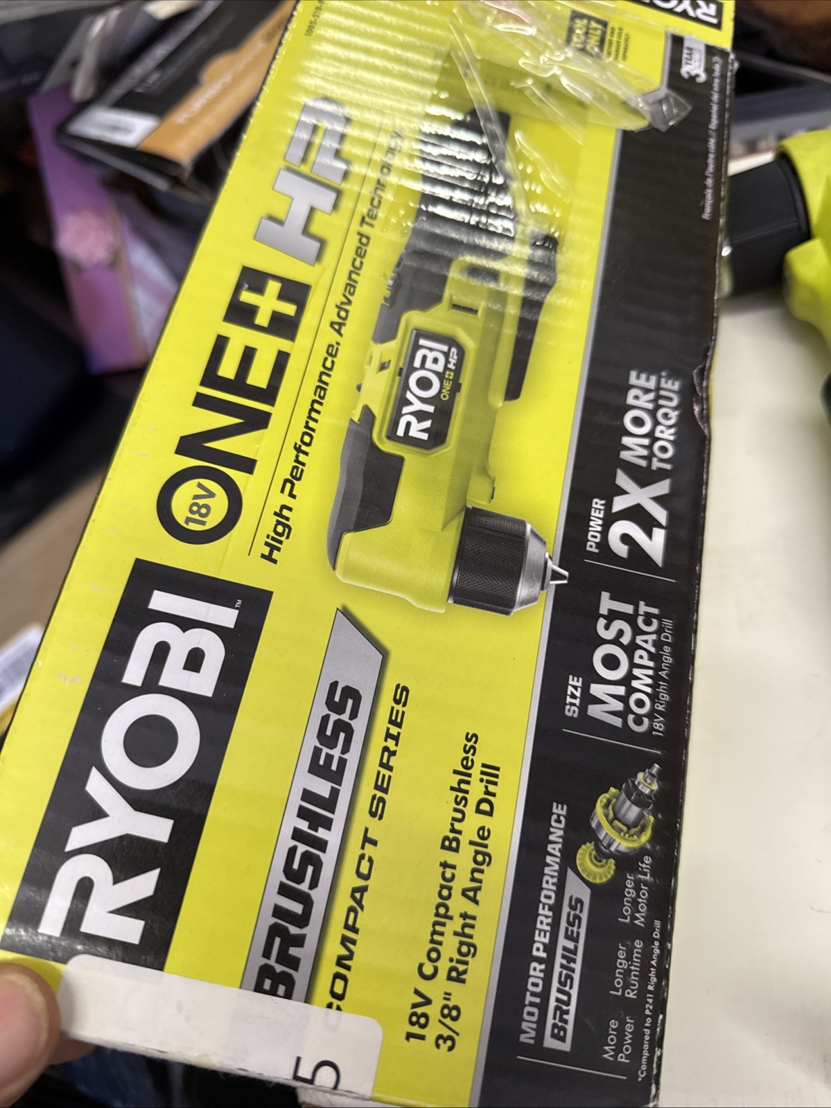 Ryobi 18V Cordless Right Angle Drill - PSBRA02B