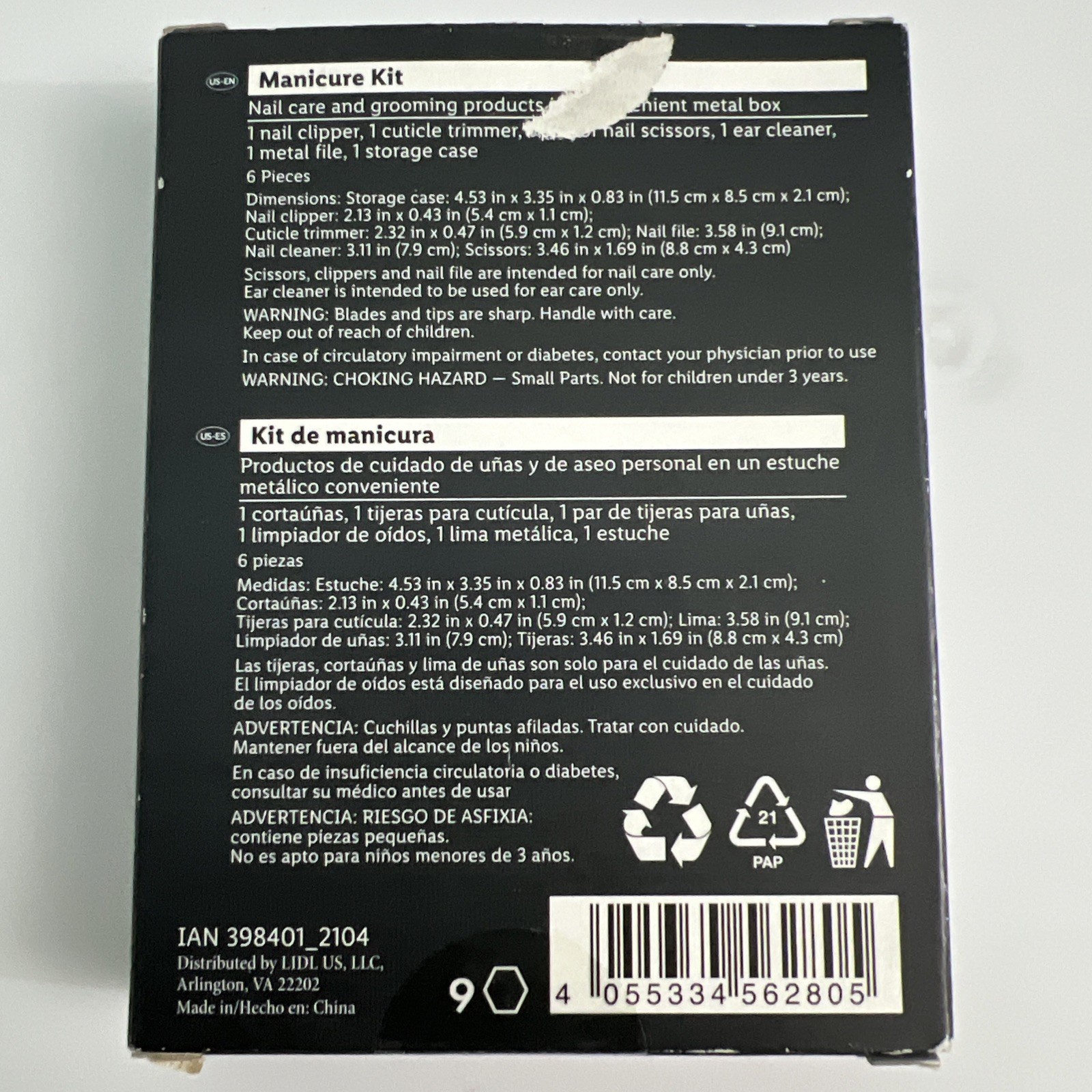 Livarno Manicure Kit 6 pieces