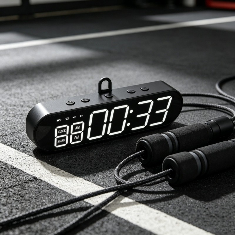 Gym Timer Clock Remote Control Fitness Interval Timer LED Digital Gym Wall Clock