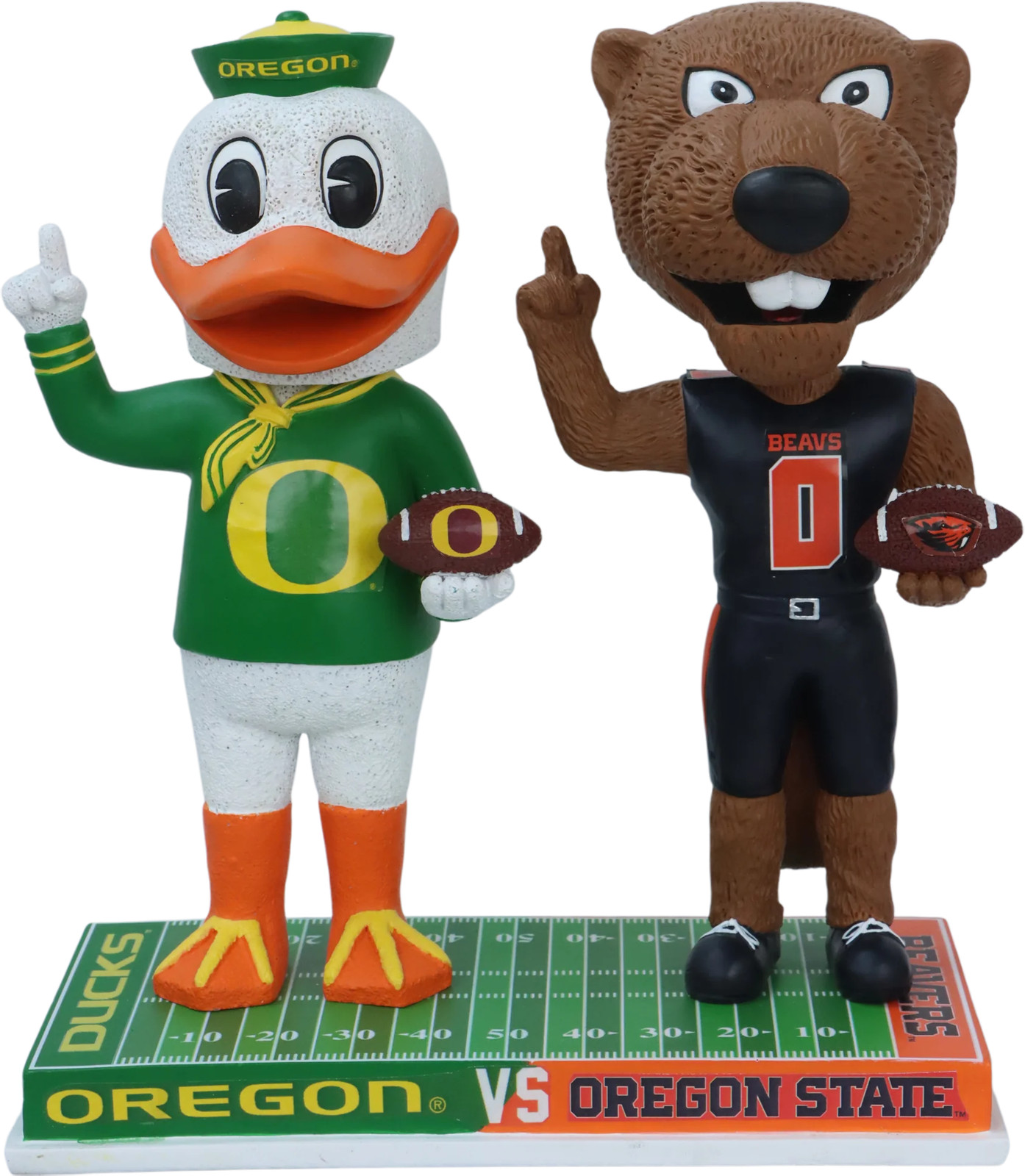 Oregon Ducks vs. Oregon State Beavers Football Rivalry Bobblehead NCAA College